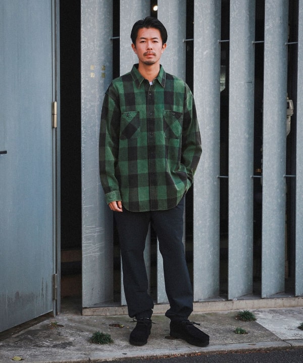 BEAMS (BEAMS) [Outlet] BEAMS / Fade Block Check Flannel Shirt 