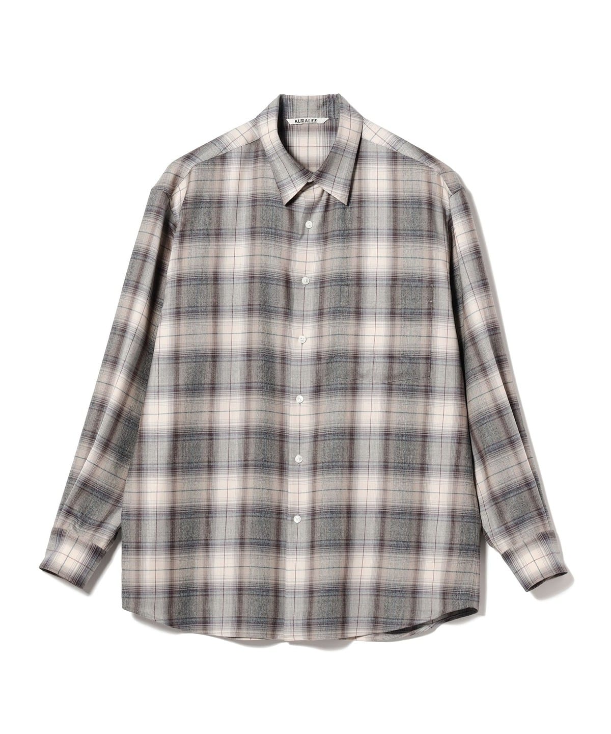BEAMS（ビームス）AURALEE / Super Light Wool Check Shirt（シャツ