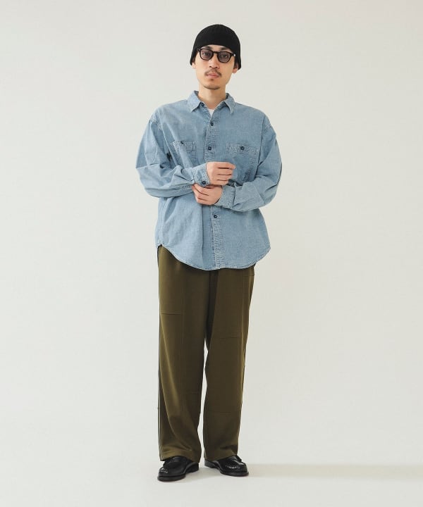 BEAMS BEAMS BEAMS Chambray military shirt (shirt/blouse casual 