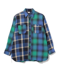 ▲【別注】SUGAR CANE / Crazy Flannel Check Shirt
