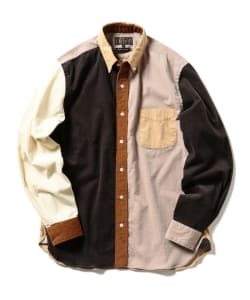▲BEAMS PLUS / クレイジーコーデュロイ ボタンダウンシャツ