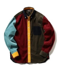 ▲BEAMS PLUS / クレイジーコーデュロイ ボタンダウンシャツ