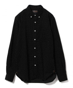 ▲BEAMS PLUS / ドット コーデュロイ ボタンダウンシャツ