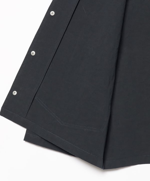 『ダントン』丸襟ナイロンシャツジャケット BEAMS別注 ネイビー 手洗可 40 ダントン』丸襟ナイロンシャツジャケット BEAMS別注 ネイビー