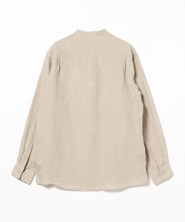 BEAMS（ビームス）リネン バンドカラーシャツ（シャツ・ブラウス カジュアルシャツ）通販｜BEAMS