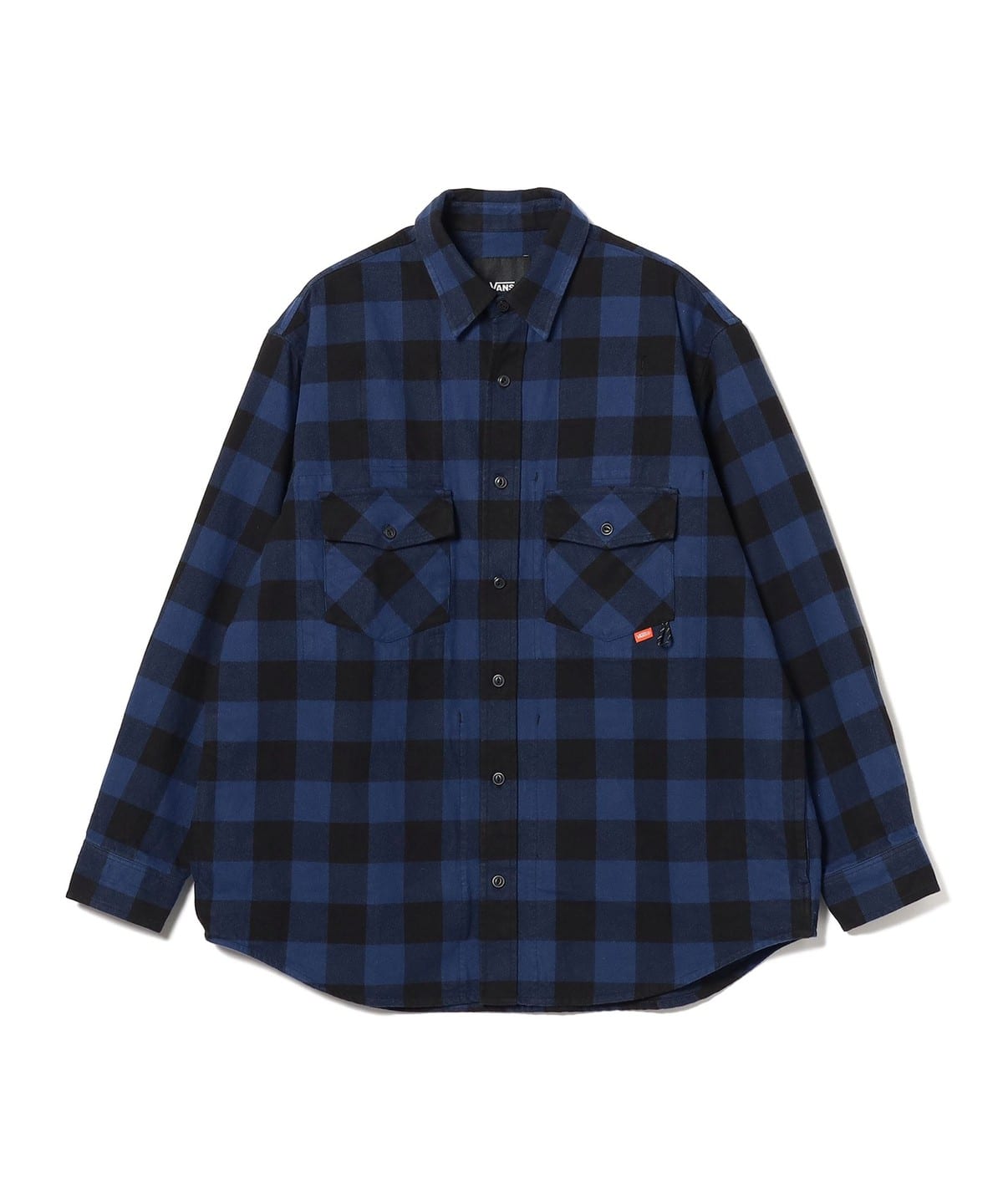 Vans blue outlet flannel