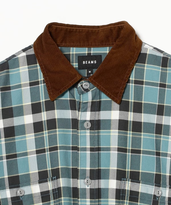 BEAMS Check Work Shirt (Shirts, Blouses BEAMS Casual Shirts) Available at  BEAMS