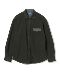 ▲BEAMS / フリース スナップボタン ミニ レギュラー シャツ