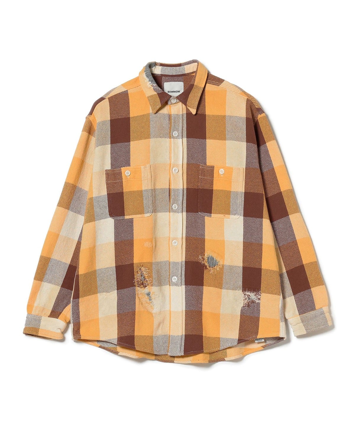BEAMS（ビームス）BOW WOW / REPAIR AGEING FLANNEL SHIRTS（シャツ ...