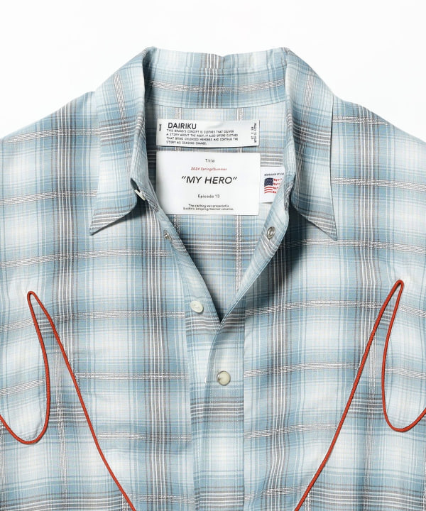 DAIRIKU / Check Western Over Shirt