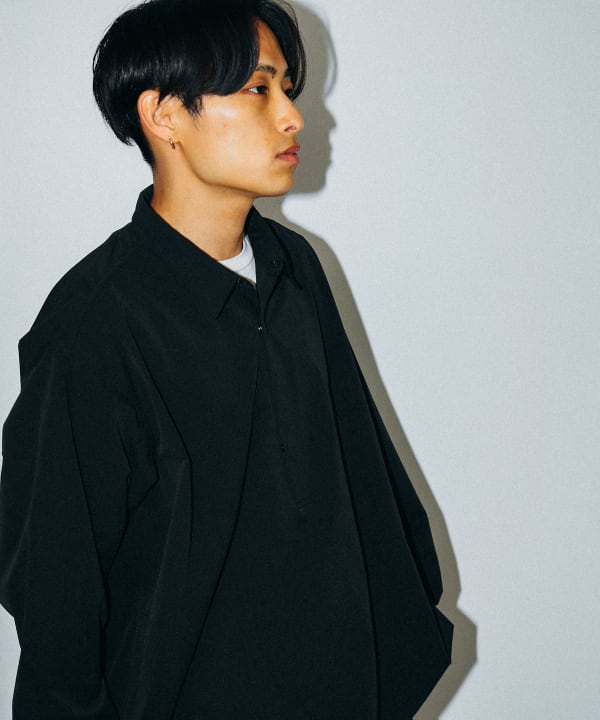 テック プルオーバー シャツ Model：H172cm W60kg Size：L