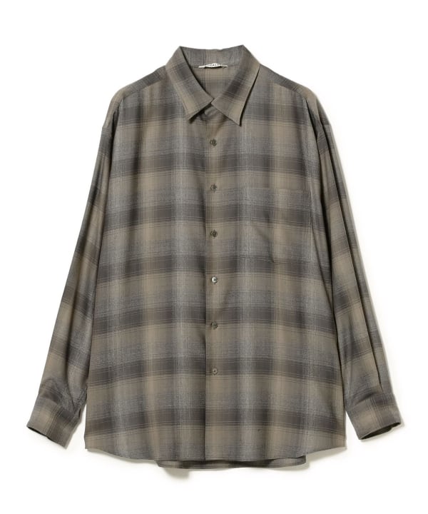 BEAMS（ビームス）AURALEE / SUPER LIGHT WOOL CHECK SHIRT（シャツ・ブラウス カジュアルシャツ）通販｜BEAMS