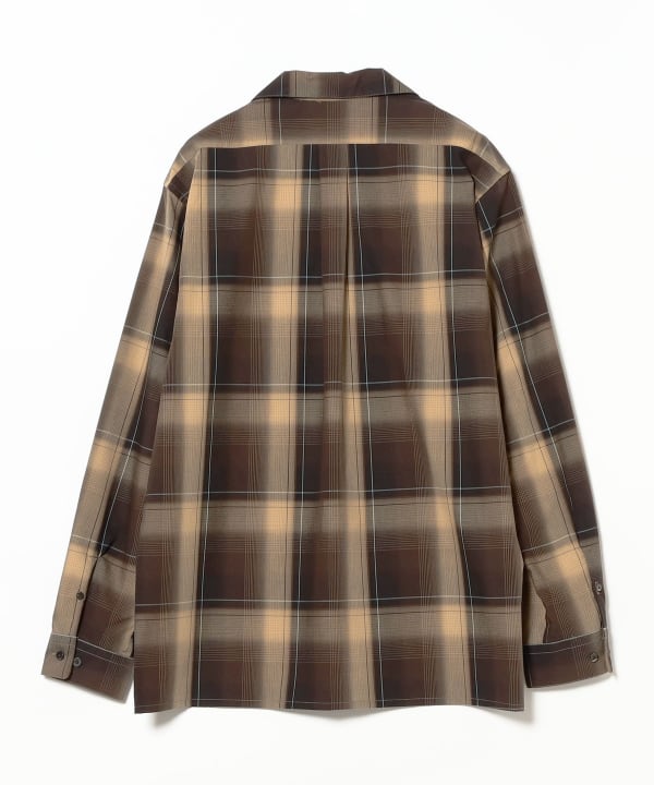 BEAMS(ビームス)SUGARHILL / OMBRE PLAID OPEN COLLAR BLOUSE BEAMS(ビームス)SUGARHILL / OMBRE PLAID OPEN COLLAR BLOUSE