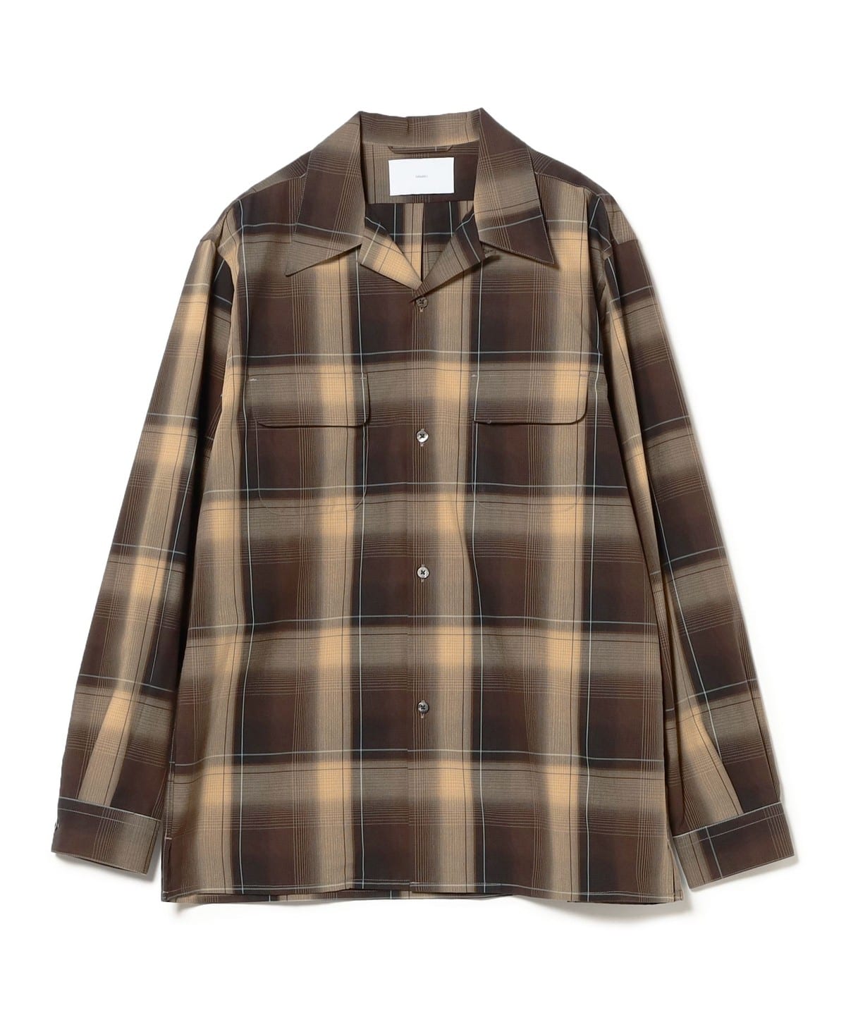 BEAMS(ビームス)SUGARHILL / OMBRE PLAID OPEN COLLAR BLOUSE BEAMS(ビームス)SUGARHILL / OMBRE PLAID OPEN COLLAR BLOUSE