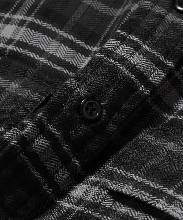 BEAMS (BEAMS) Short Check Shirt (Shirts, Blouses, Casual