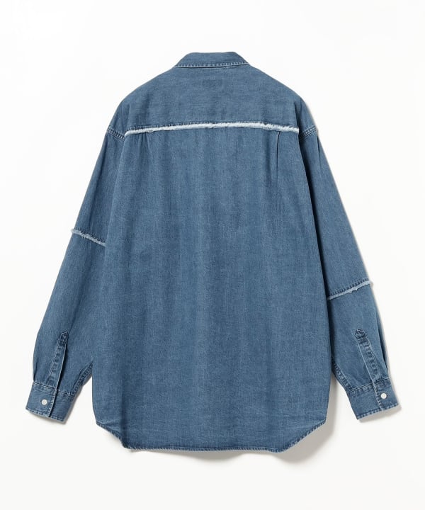 行列のできるレビュー商品、集めました。高評価アイテム BEAMS Denim Cut-off BEAMS Shirt Casual Blouses, (Shirts, トップス
