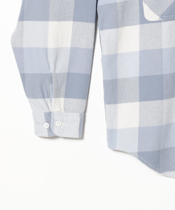 END x beams plus パッチワーク ネルシャツ Sサイズ トップス
