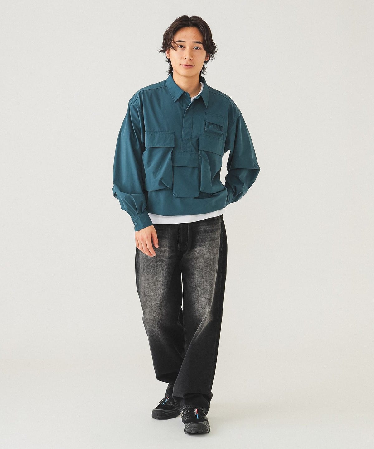 BEAMS（ビームス）撥水 アクション プルオーバーシャツ（シャツ