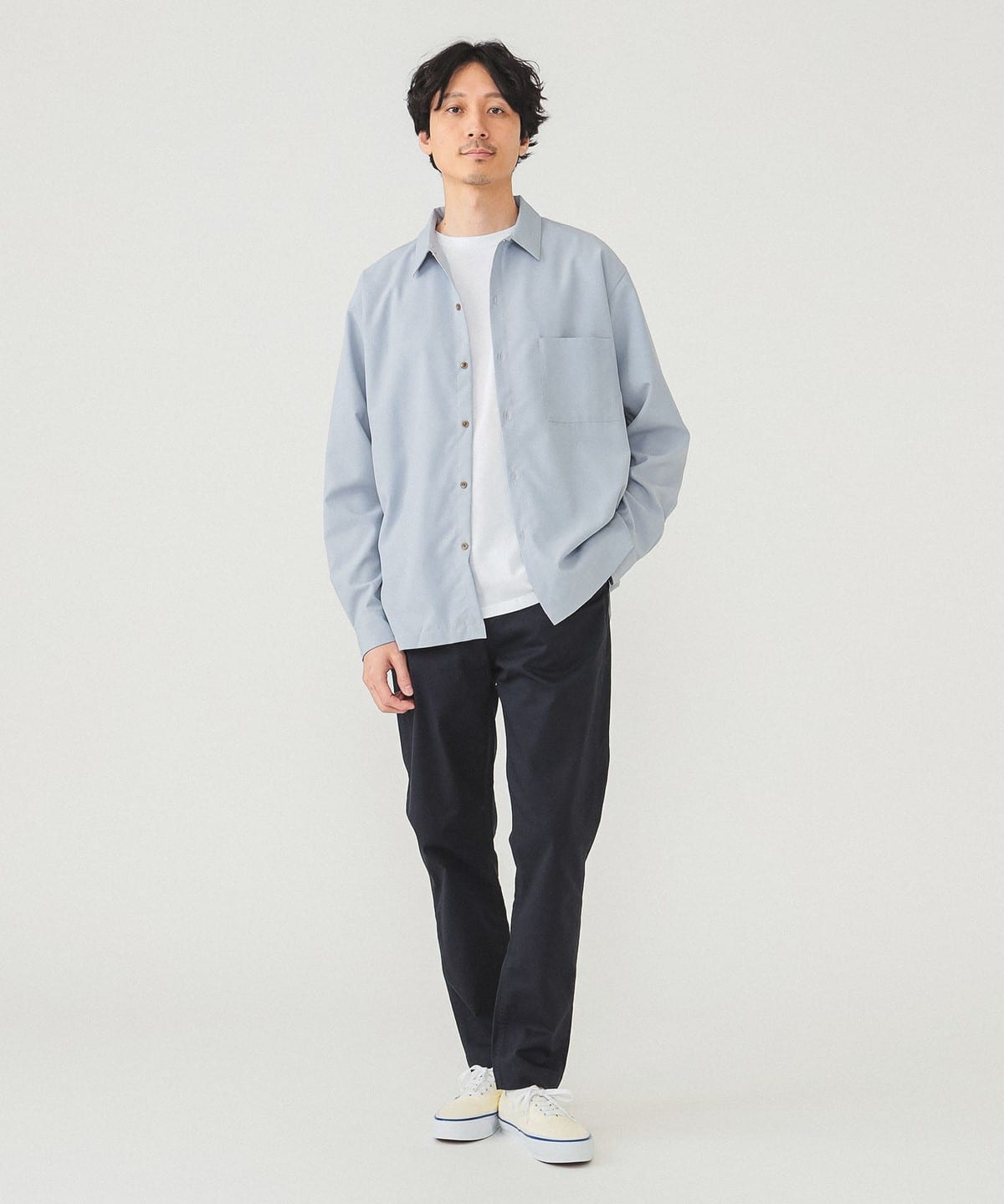 リラックスフィット REFLAX(R) シャツ シャツ・ブラウス MEN LT. BLUE S リラックスフィット REFLAX(R) シャツ シャツ・ブラウス MEN LT. BLUE S