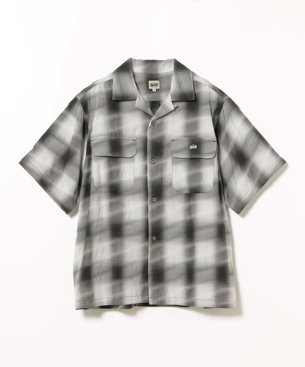 AiE Painter Shirt [Yellow(Cotton Seersucker Plaid)]
