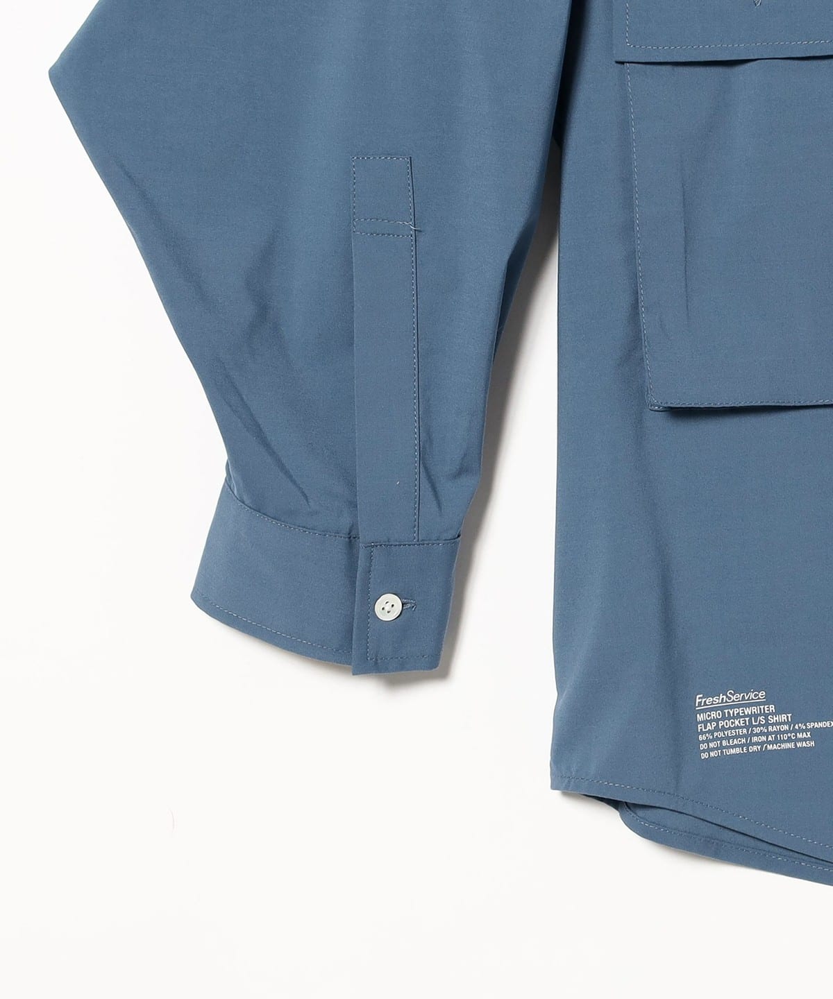 FreshService マイクロタイプライター フラップポケットシャツ F FreshService (フレッシュサービス) MICRO TYPEWRITER FLAP
