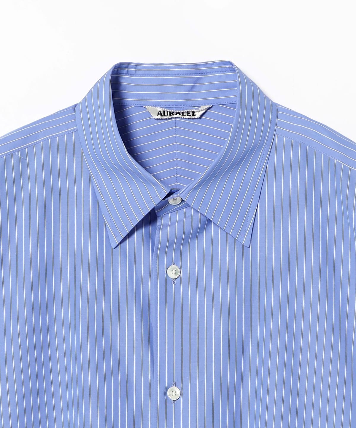 AURALEE【オーラリー】suvin high count cloth stripe half