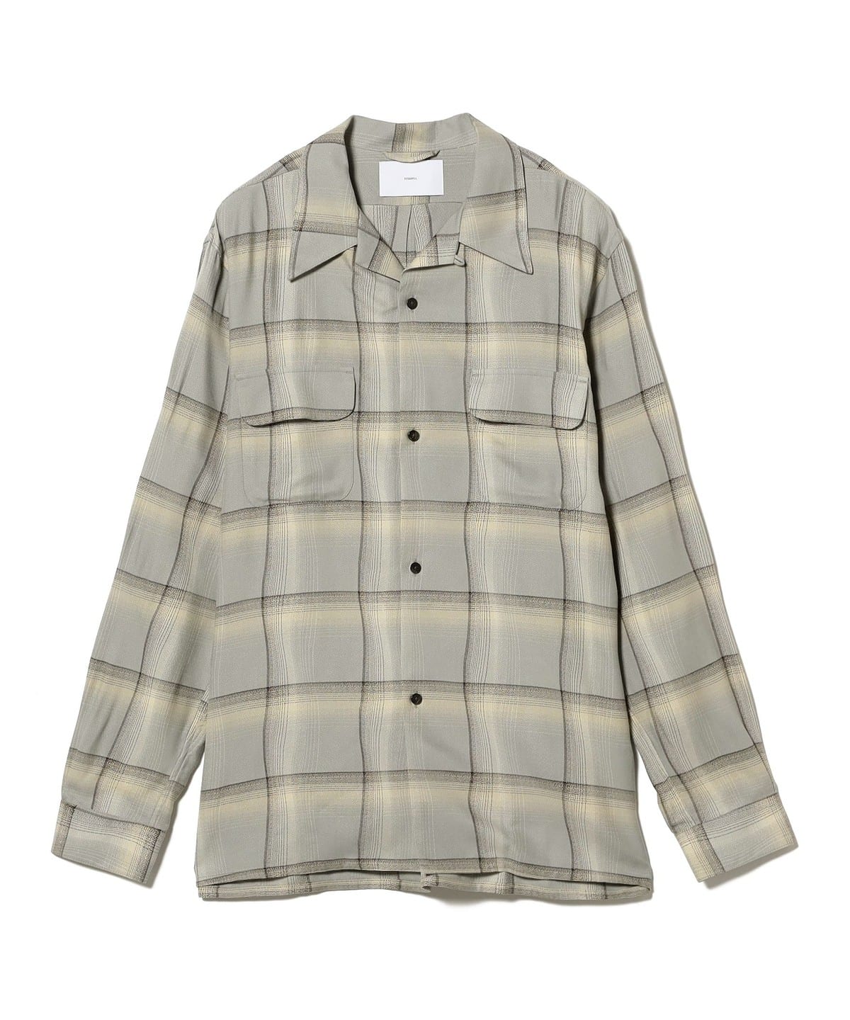 SUGERHILL / OMBRE PLAID OPEN COLLAR SHIRTS シャツ・ブラウス MEN STAGGER SMOKE BLUE 3 SUGERHILL / OMBRE PLAID OPEN COLLAR SHIRTS シャツ・ブラウス MEN STAGGER SMOKE BLUE 3