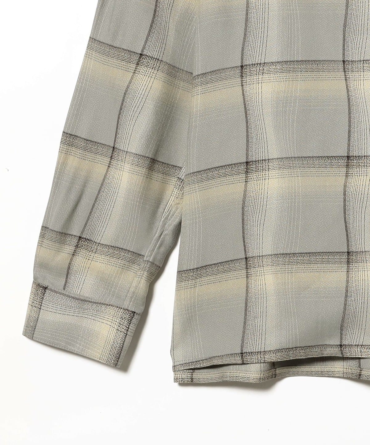 BEAMS（ビームス）SUGERHILL / OMBRE PLAID OPEN COLLAR SHIRTS