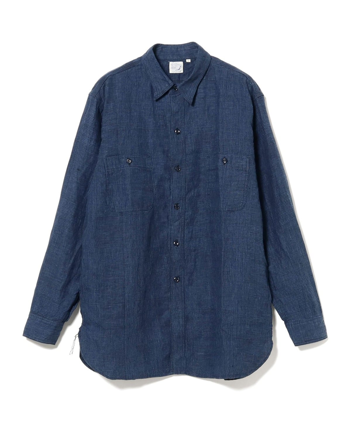 orSlow オアスロウ / INDIGO LINEN WORK SHIRT シャツ・ブラウス MEN INDIGO CHECK 4(LL) orSlow オアスロウ / INDIGO LINEN WORK SHIRT シャツ・ブラウス MEN INDIGO CHECK 4(LL)