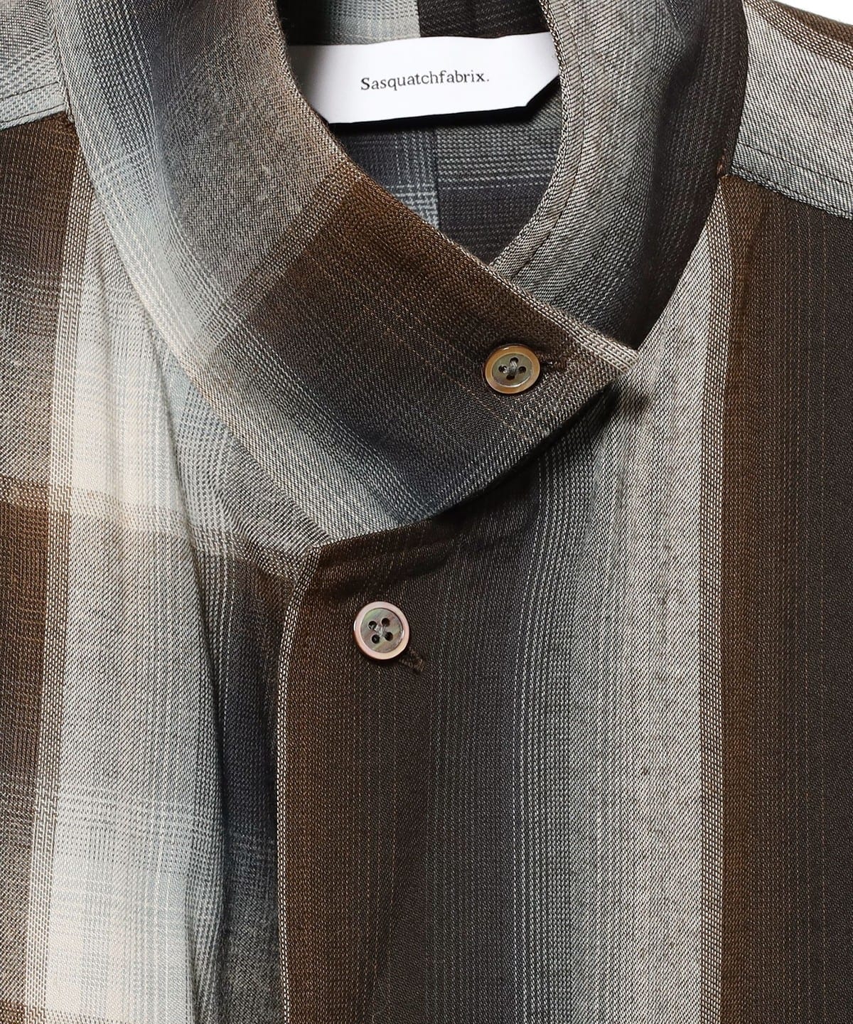 BEAMS（ビームス）SASQUATCHFABRIX. / ASYMMETRY COLLAR SHIRT（シャツ
