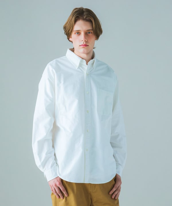 BEAMS Heavy Oxford Button BEAMS Down Shirt (Shirts, Blouses