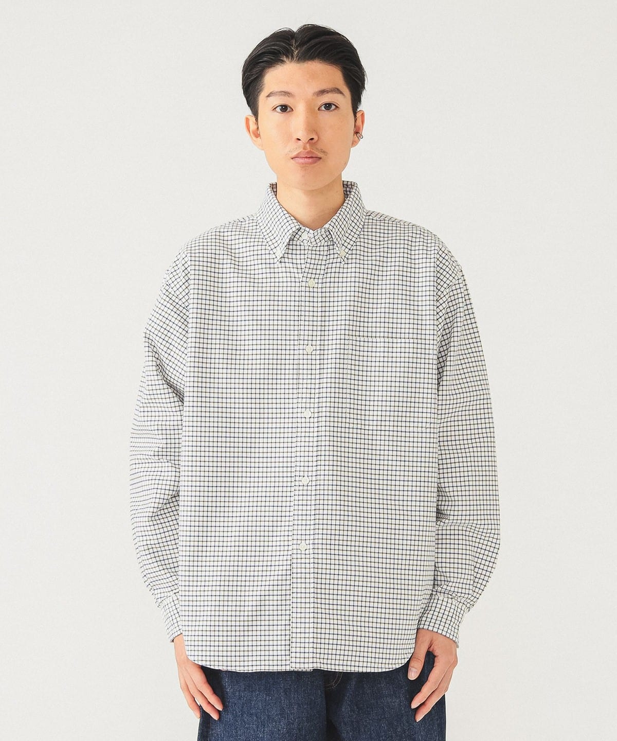 ヘビーオックスフォード ボタンダウンシャツ シャツ・ブラウス MEN CHECK L ヘビーオックスフォード ボタンダウンシャツ シャツ・ブラウス MEN CHECK L