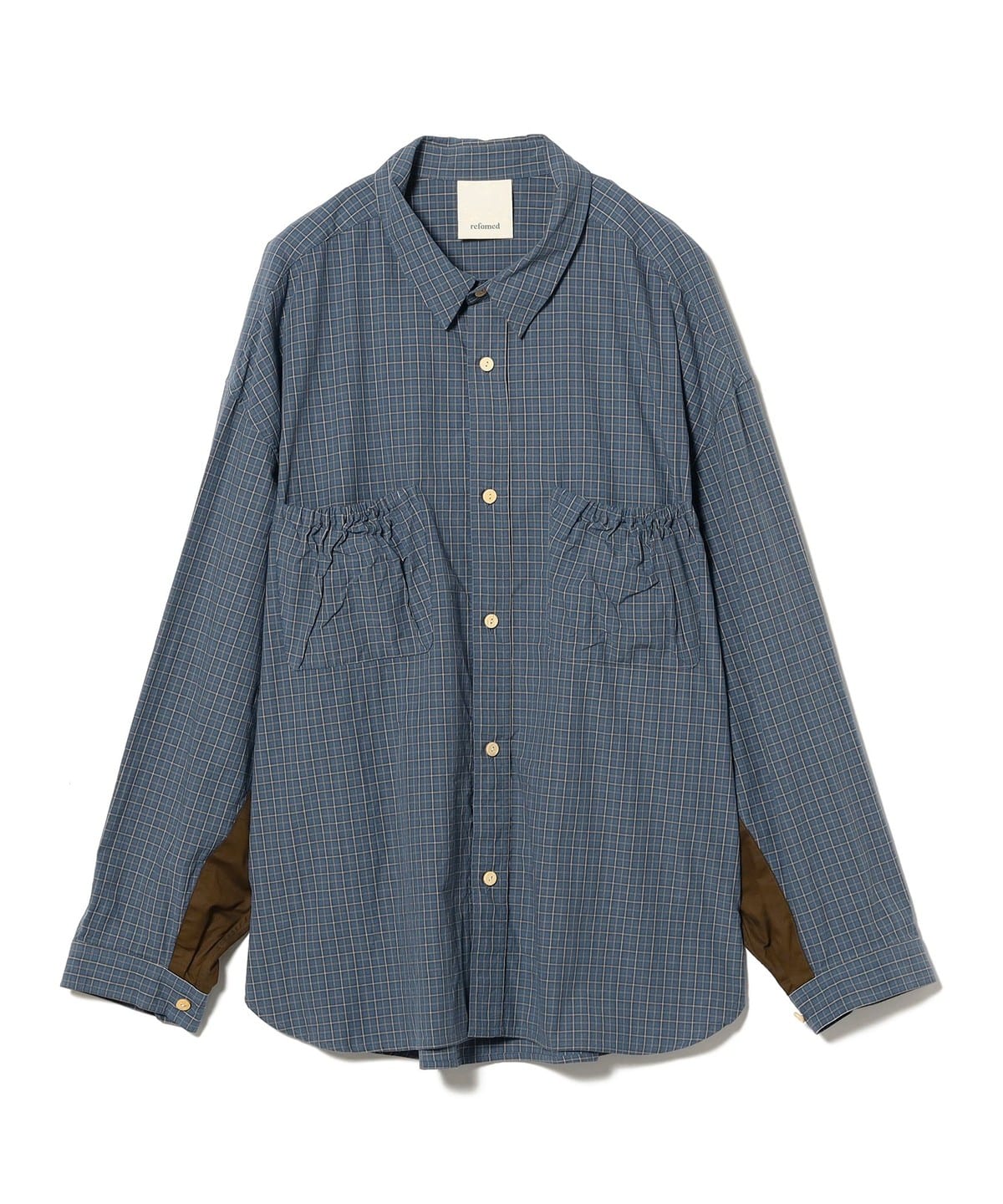 BEAMS（ビームス）refomed / WRIST PATCH WIDE SHIRT 