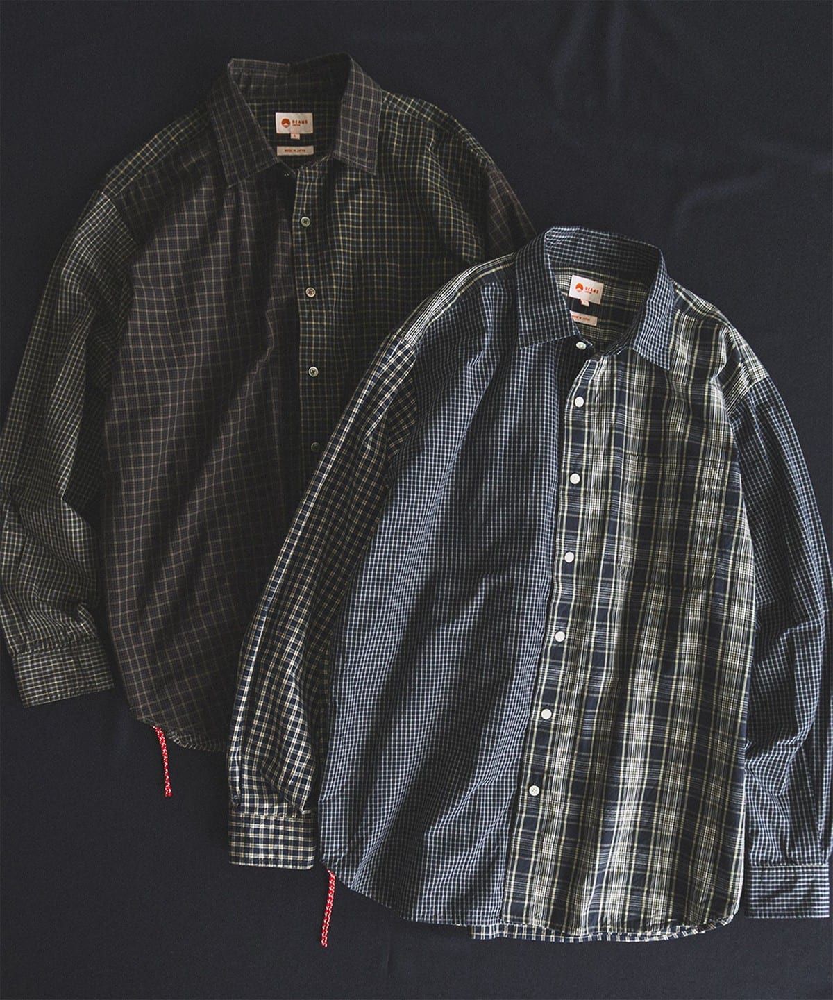 クレイジー ルーズフィット シャツ シャツ・ブラウス MEN NAVY/CR L クレイジー ルーズフィット シャツ シャツ・ブラウス MEN NAVY/CR L