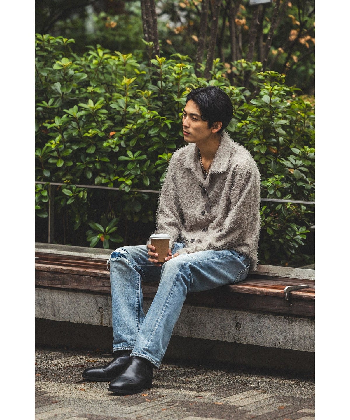 「美品」beams リラックスフィットフリンジシャツ BEAMS（ビームス）リラックスフィット フリンジ シャツ（シャツ
