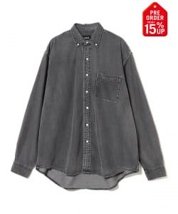 【+15%ポイントUP】デニム ボタンダウンシャツ