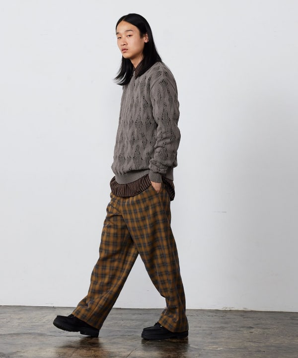 BEAMS Wide Fit Back Zip Shirt (Shirts/Blouses BEAMS Casual