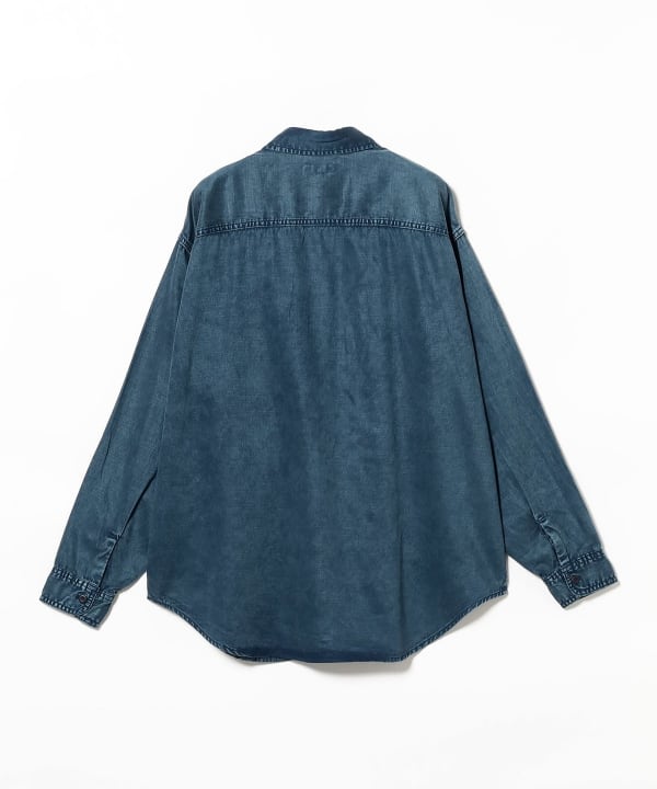 【ネット完売品】BEAMSプリーツ付き黒シャツ BEAMS（ビームス）【別注】Champion / ドローコード フェード T