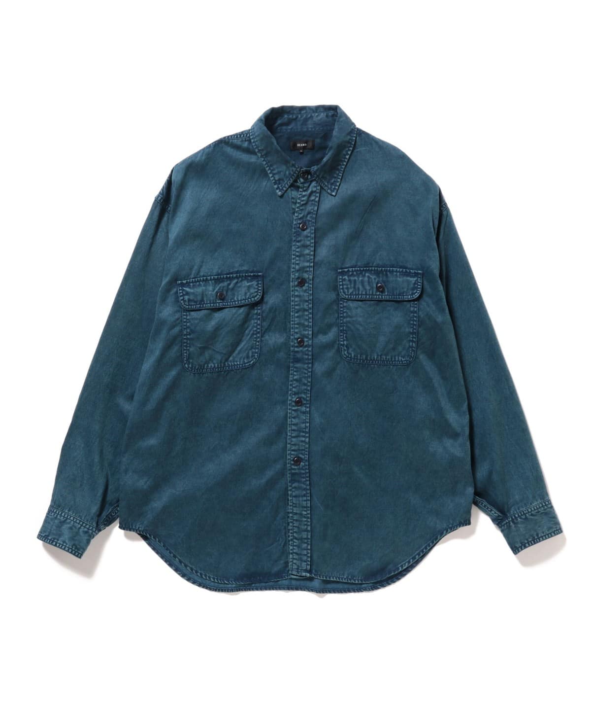 フェード ワークシャツ シャツ・ブラウス MEN BLUE XL フェード ワークシャツ シャツ・ブラウス MEN BLUE XL