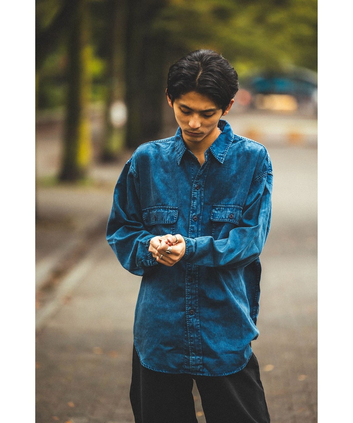 BEAMS Fade Work Shirt (Shirts, Blouses BEAMS Casual Shirts