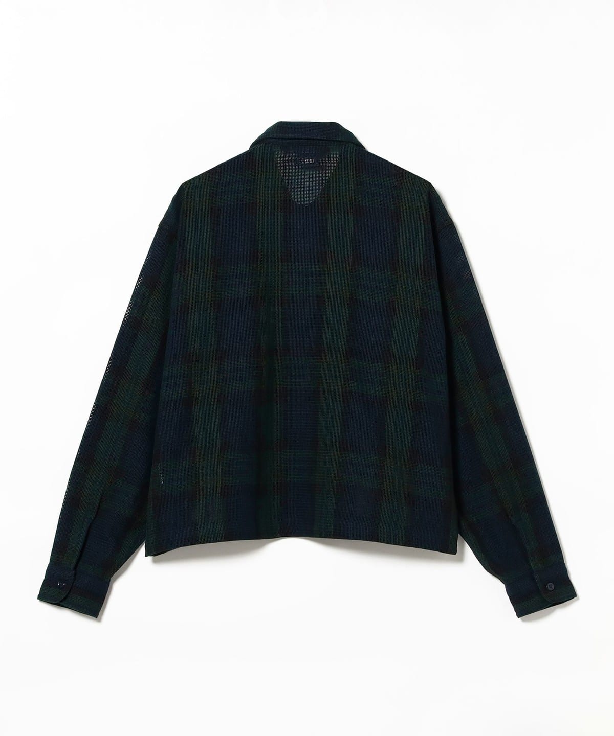 BEAMS（ビームス）ワイドショートフィット メッシュ ジップアップ