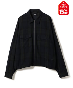 【+15%ポイントUP】メッシュ ジップアップ シャツ