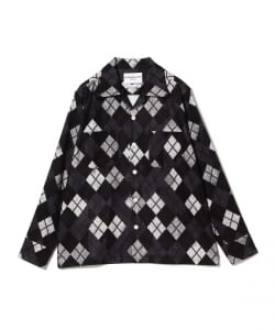 NOMARHYTHM TEXTILE / Argyle Open Collar Shirt