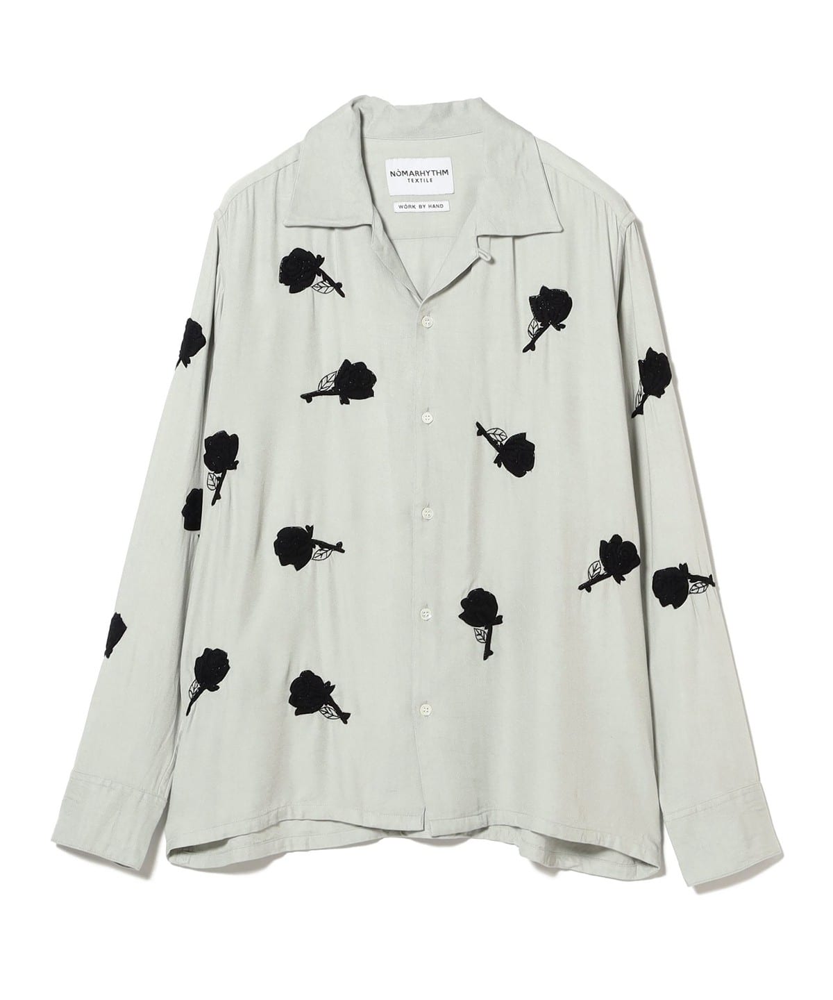 NOMARHYTHM TEXTILE / Rose Embroidery Shirt シャツ・ブラウス MEN Gray 4 NOMARHYTHM TEXTILE / Rose Embroidery Shirt シャツ・ブラウス MEN Gray 4