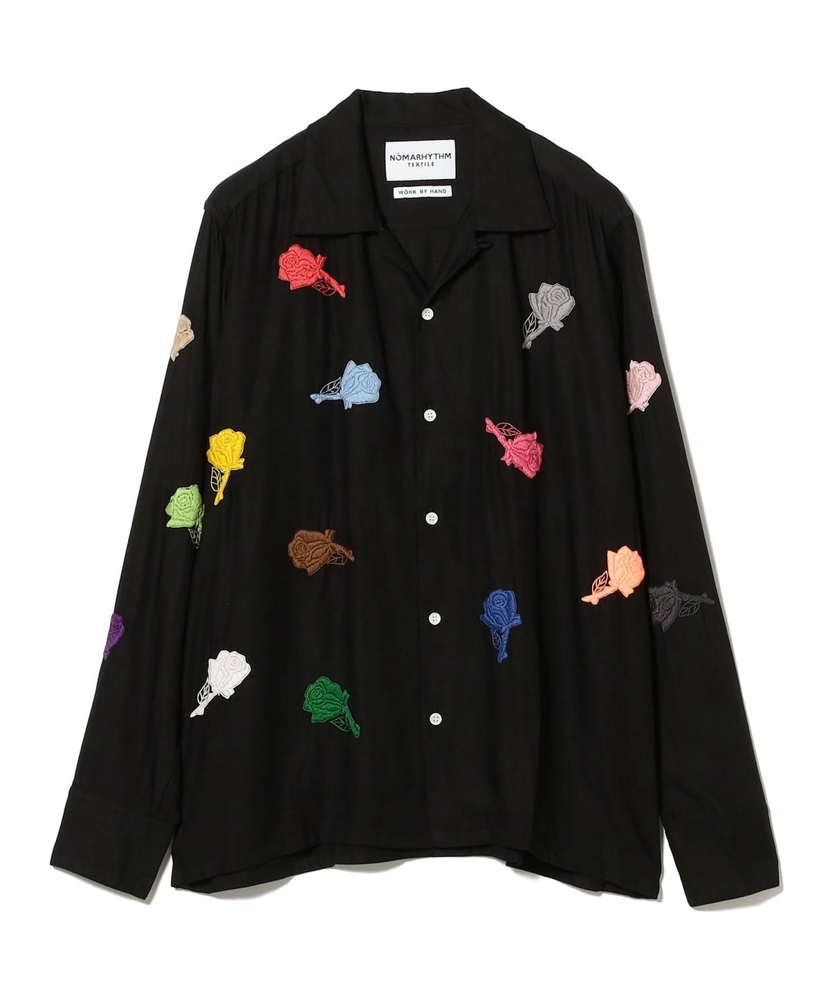 BEAMS（ビームス）NOMARHYTHM TEXTILE / Rose Embroidery Shirt