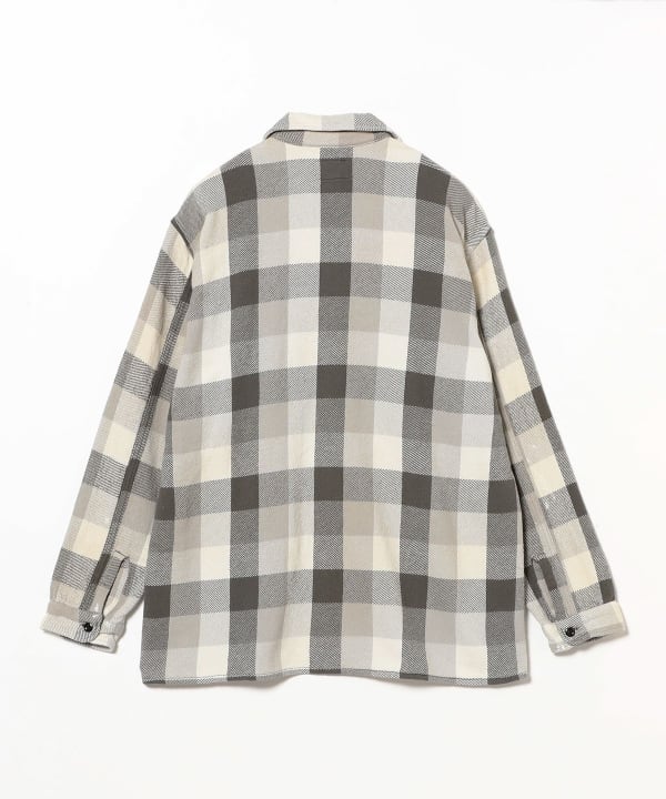 bowwow バウワウ　チェック柄 長袖シャツ ダメージ加工 bowwow バウワウ チェック柄 長袖シャツ ダメージ加工