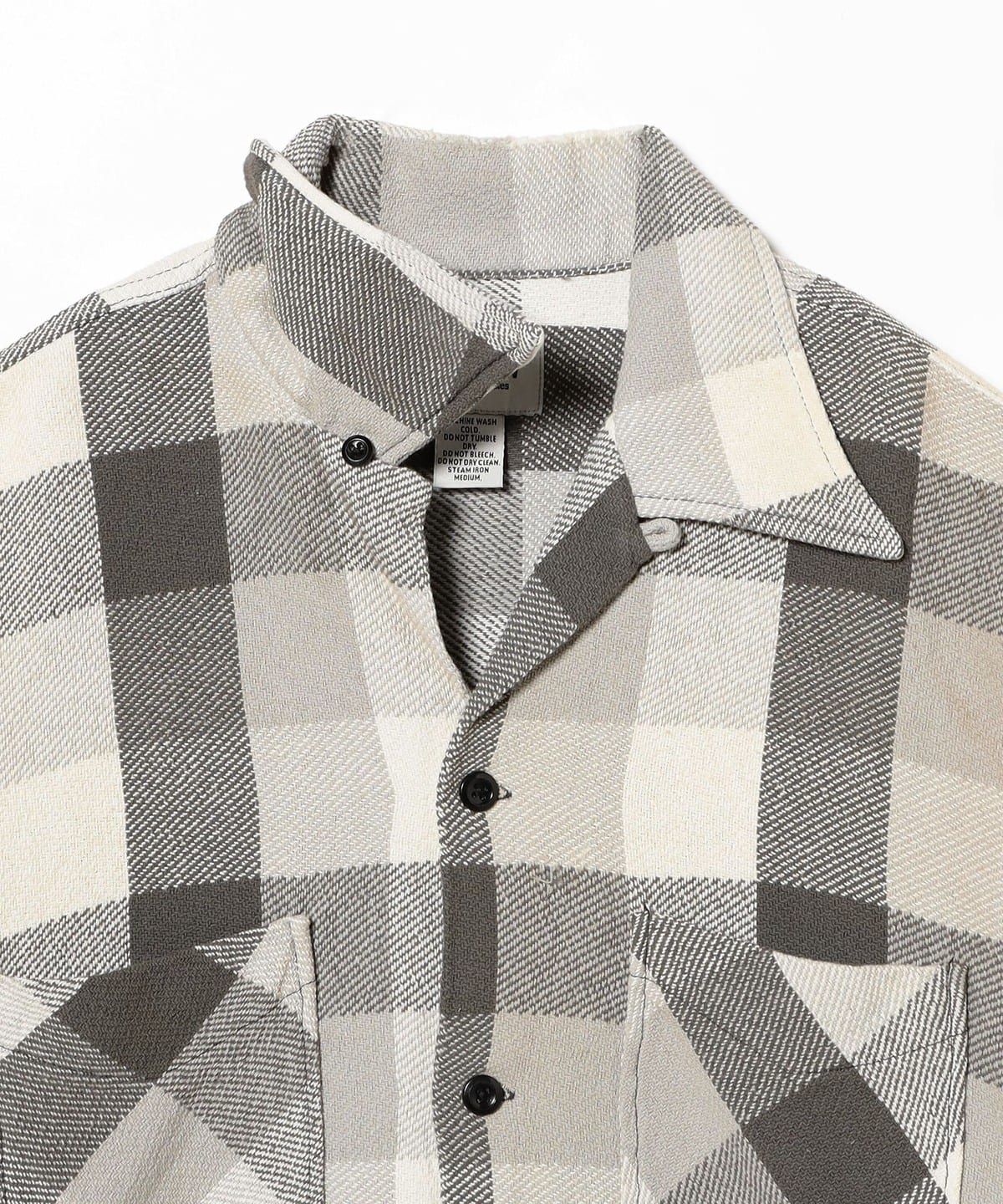 bowwow バウワウ　チェック柄 長袖シャツ ダメージ加工 BEAMS（ビームス）BOW WOW / DAMAGED AND STAINED FLANNEL SHIRT