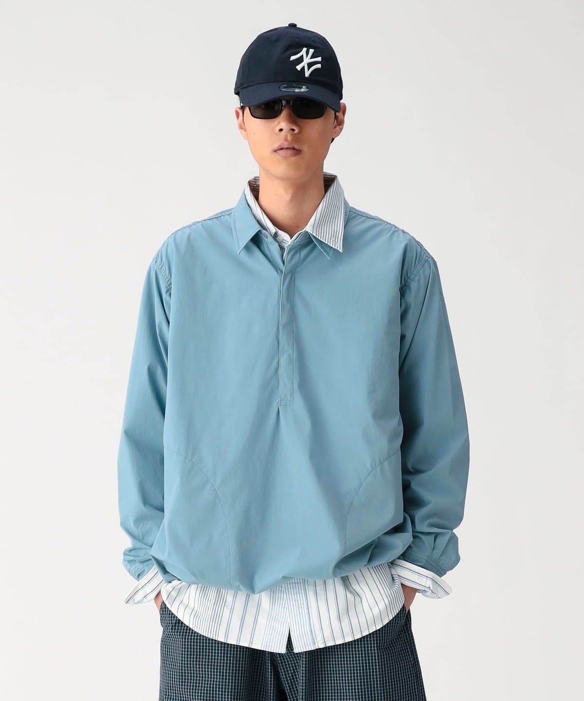 BEAMS BEAMS Pullover Shirt [Wide Fit] (Shirts/Blouses, Casual