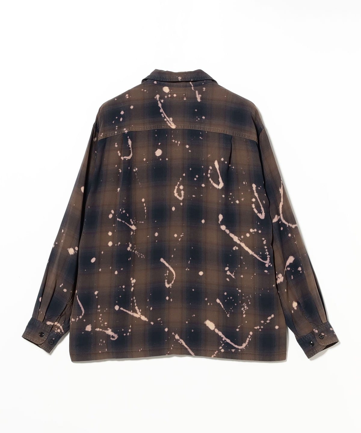 BEAMS BOY maturely / レーヨン ブリーチ チェック シャツ BEAMS BOY（ビームスボーイ）の「maturely / レーヨン ブリーチ