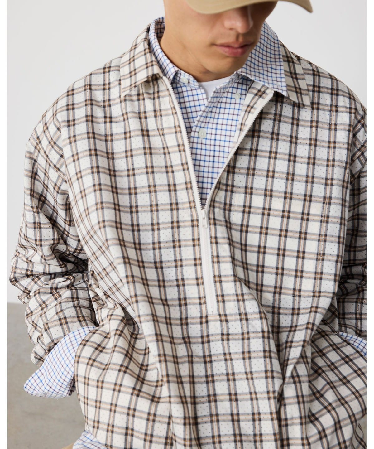 BEAMS（ビームス）【5/14再値下げ】Half Zip Pullover Shirt（シャツ